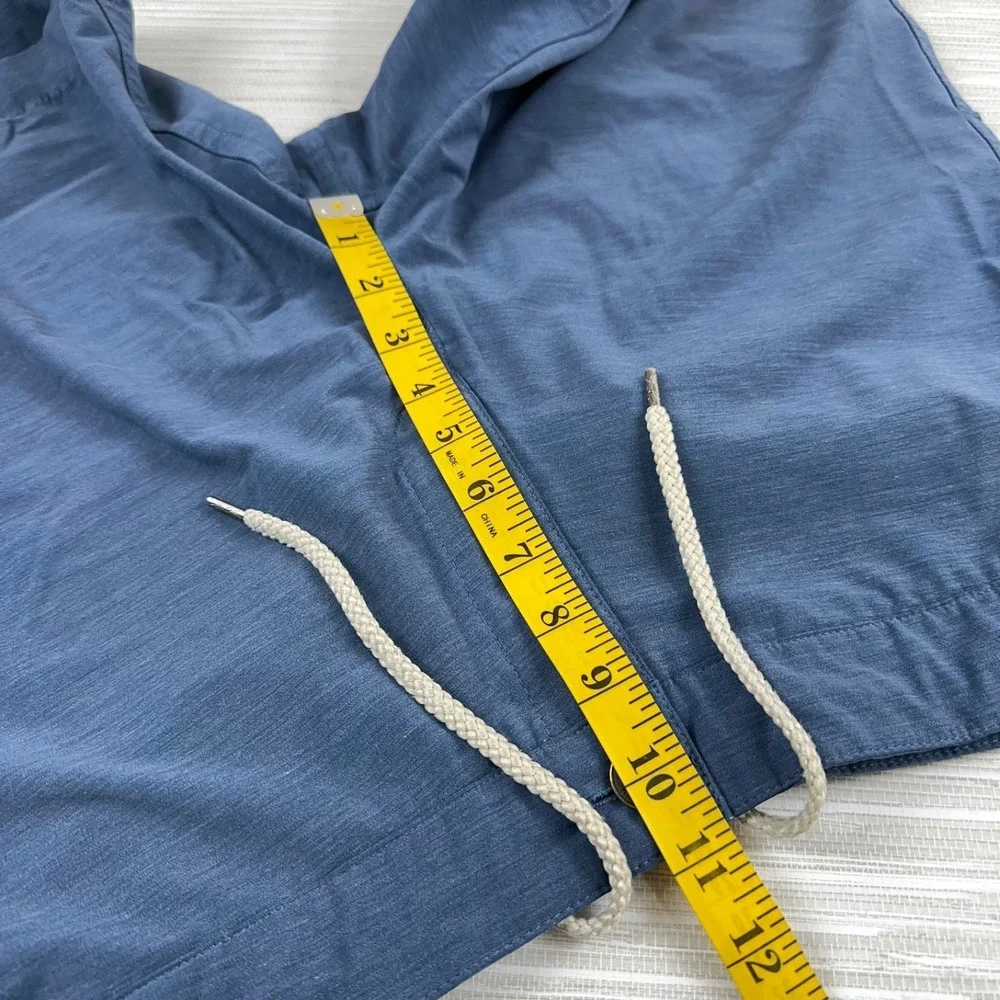 Faherty All day Shorts Mens Sz 33 Blue Drawstring Chino Stretch Casual Pockets